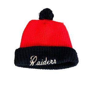 Vintage Raiders Beanie 1970s Pom Beanie